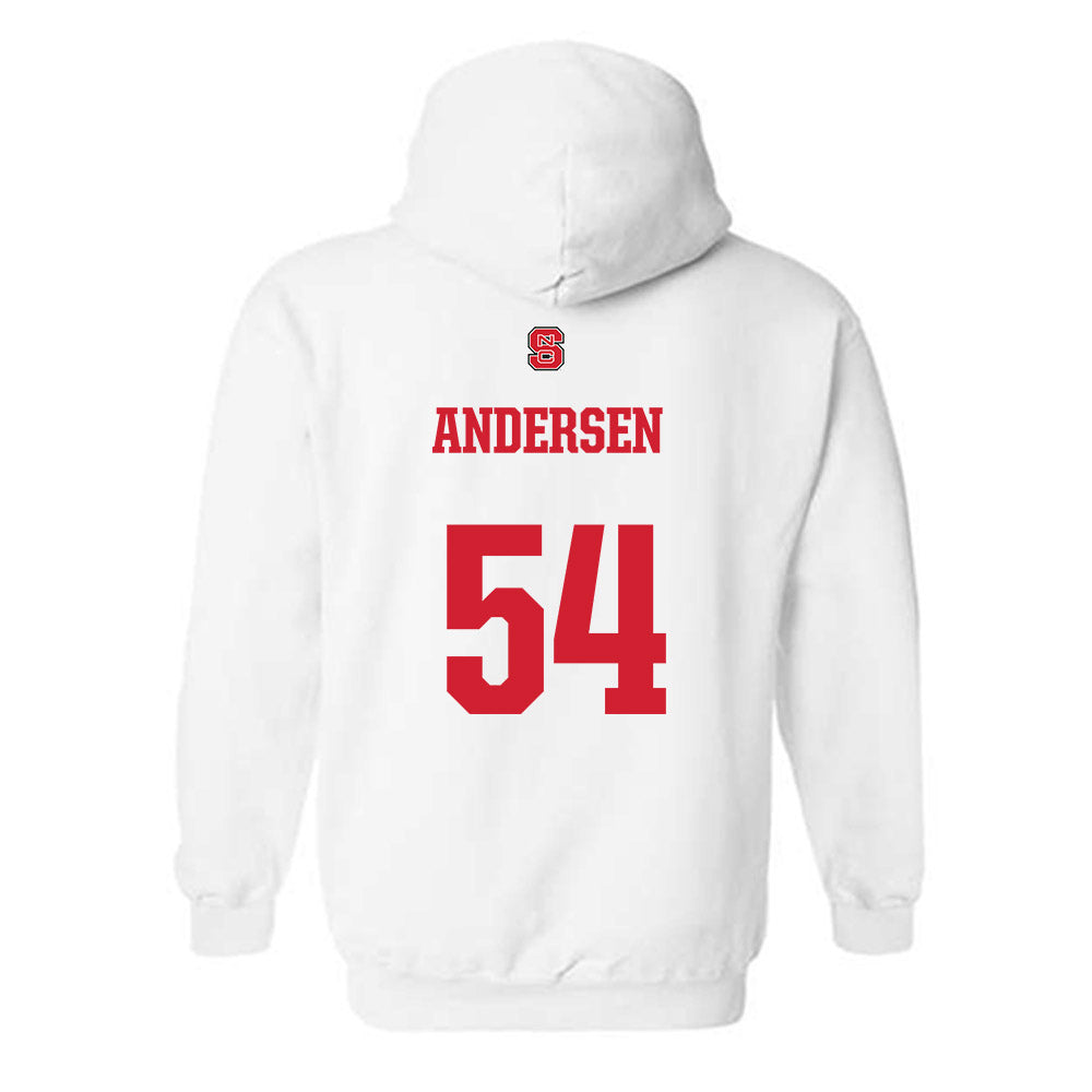 NC State - NCAA Football : Teague Andersen - Generic Shersey Hooded Sweatshirt-1
