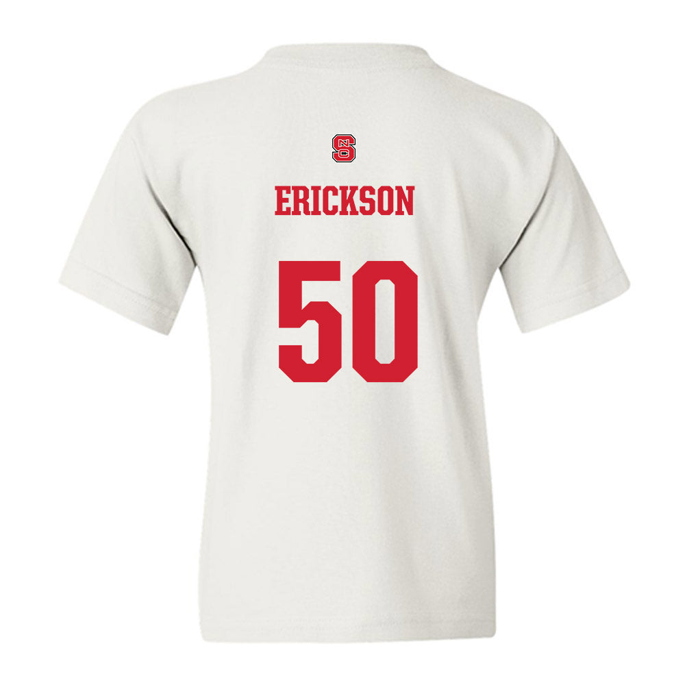 NC State - NCAA Football : Val Erickson - Generic Shersey Youth T-Shirt-1