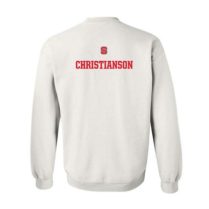 NC State - NCAA Women's Swimming & Diving : Lily Christianson - Generic Shersey Crewneck Sweatshirt