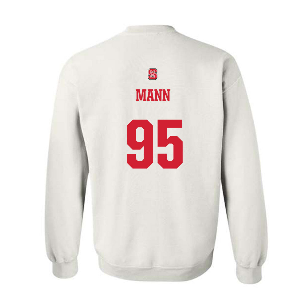 NC State - NCAA Football : Jacob Mann - Generic Shersey Crewneck Sweatshirt-1