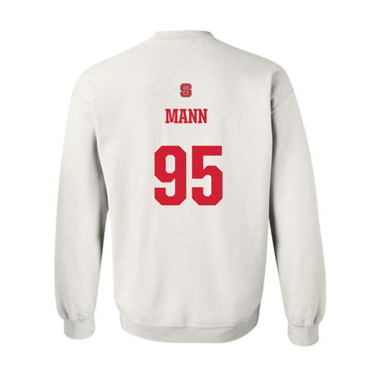 NC State - NCAA Football : Jacob Mann - Generic Shersey Crewneck Sweatshirt-1