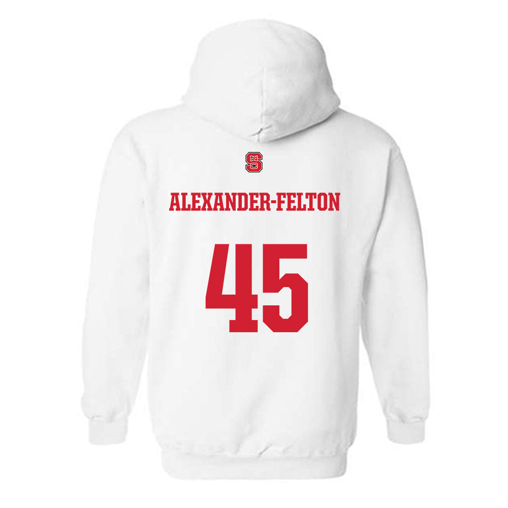 NC State - NCAA Football : Josh Alexander-Felton - Generic Shersey Hooded Sweatshirt-1