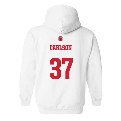 NC State - NCAA Football : Addison Carlson - Generic Shersey Hooded Sweatshirt