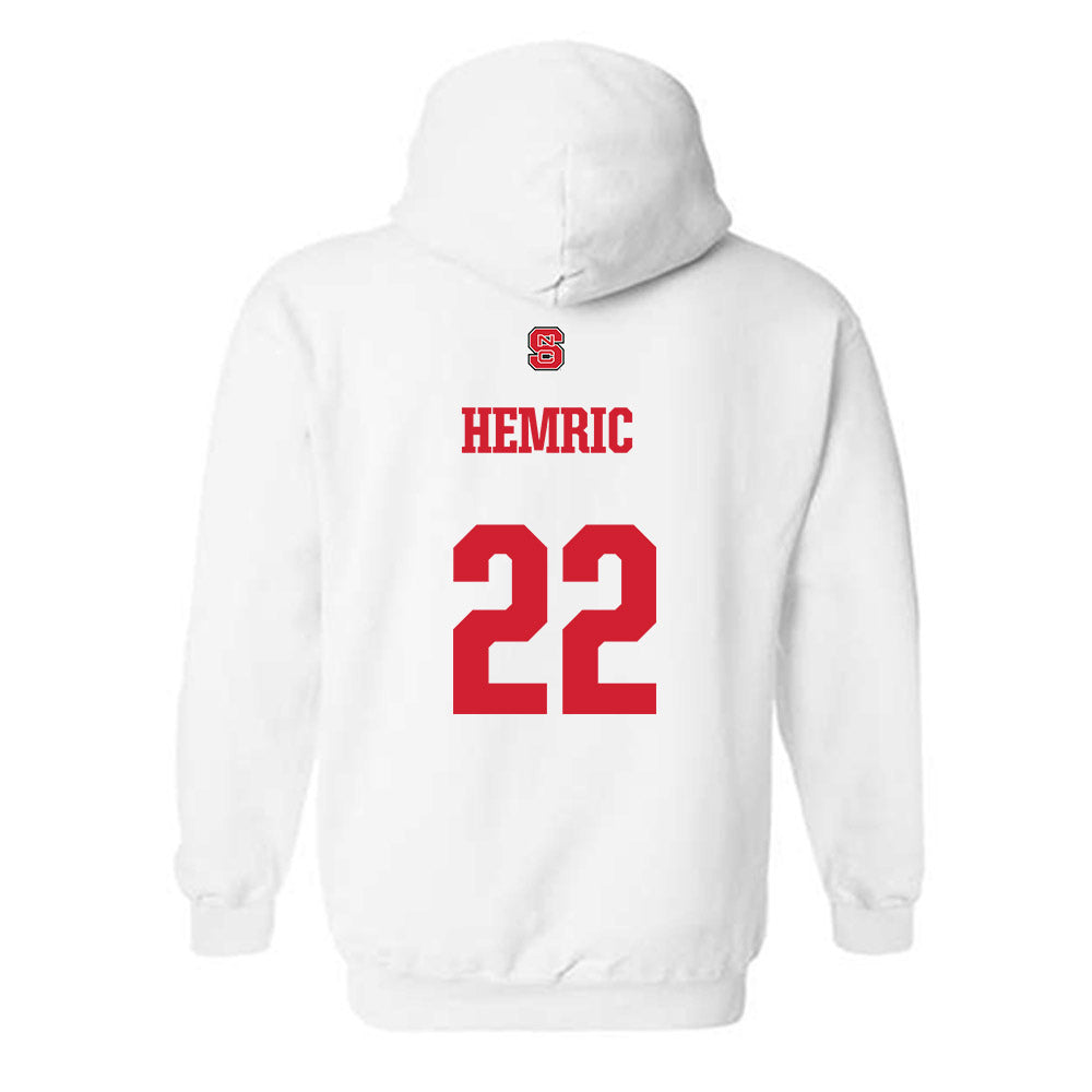 NC State - NCAA Baseball : Luke Hemric - Generic Shersey Hooded Sweatshirt-1