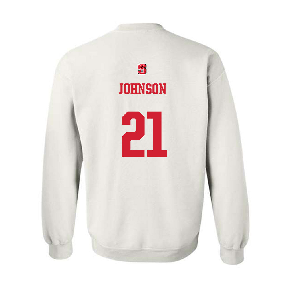 NC State - NCAA Football : Jamel Johnson - Generic Shersey Crewneck Sweatshirt-1
