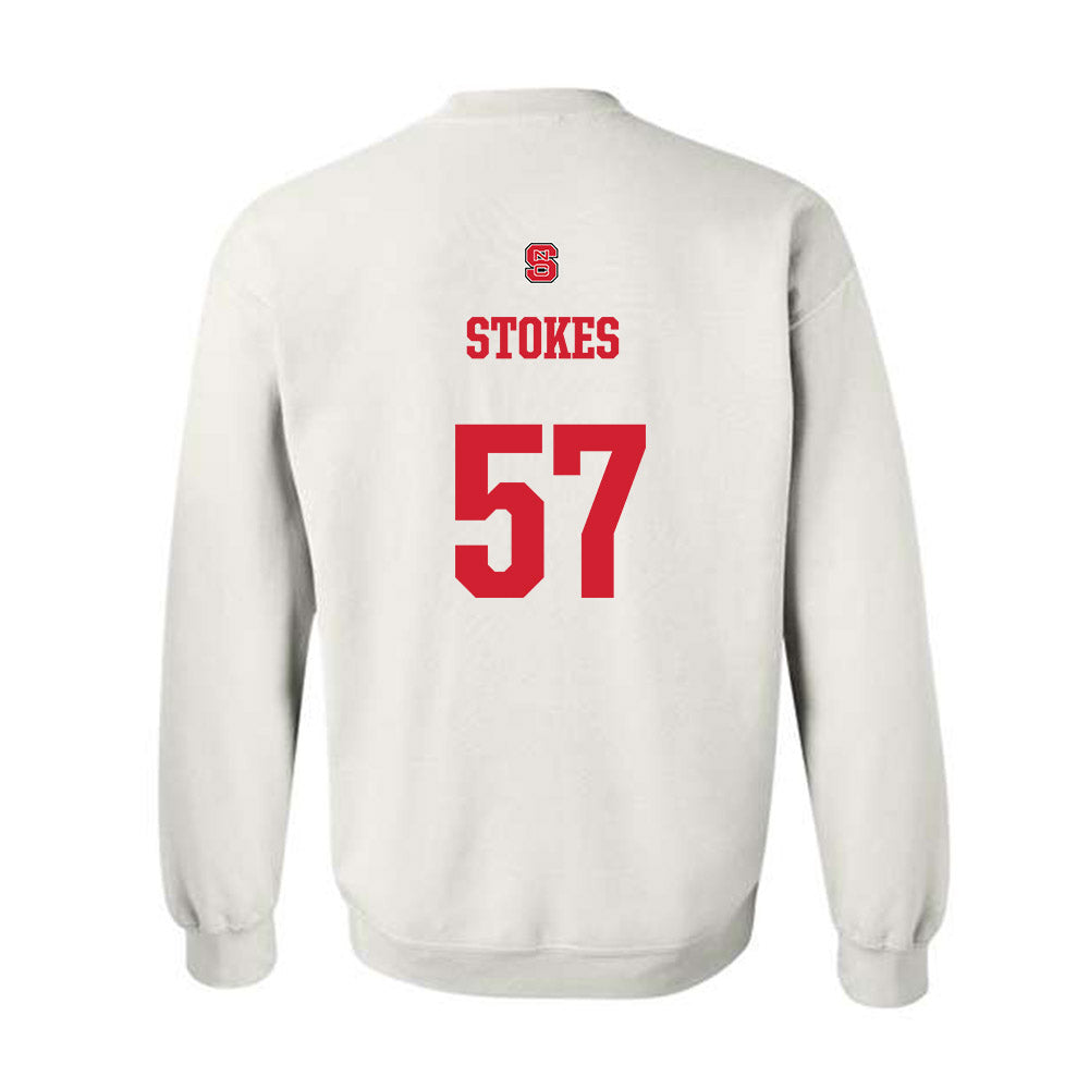 NC State - NCAA Football : Steven Stokes - Generic Shersey Crewneck Sweatshirt-1