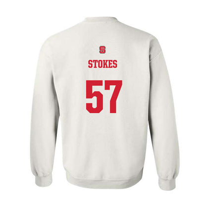 NC State - NCAA Football : Steven Stokes - Generic Shersey Crewneck Sweatshirt-1