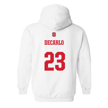 NC State - NCAA Baseball : Vincent DeCarlo - Generic Shersey Hooded Sweatshirt-1