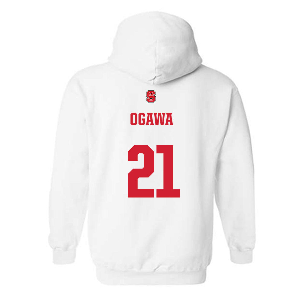 NC State - NCAA Men's Soccer : Max Ogawa - Generic Shersey Hooded Sweatshirt-1