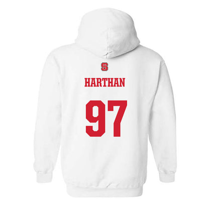 NC State - NCAA Football : Cristian Harthan - Generic Shersey Hooded Sweatshirt-1