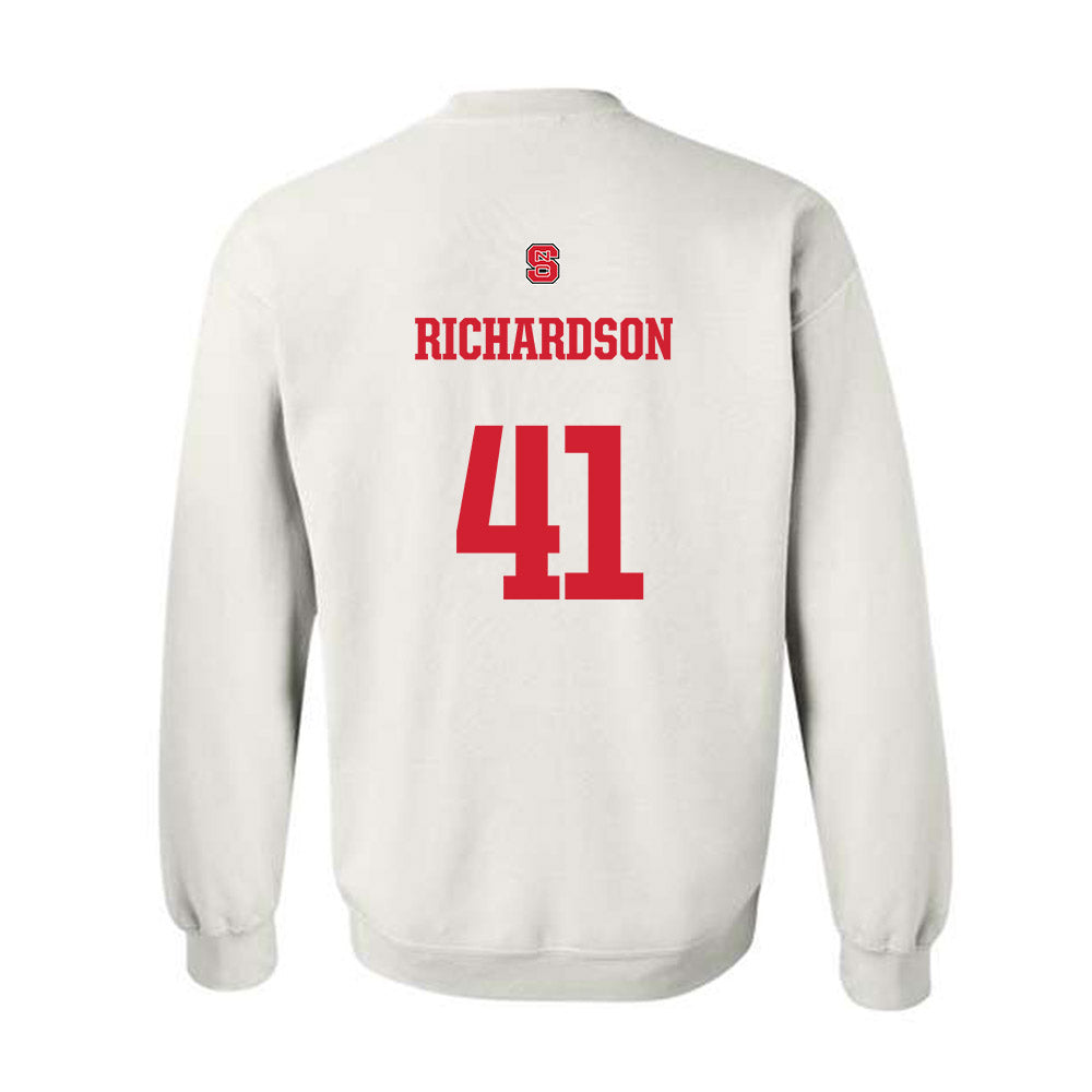 NC State - NCAA Football : AJ Richardson - Generic Shersey Crewneck Sweatshirt-1