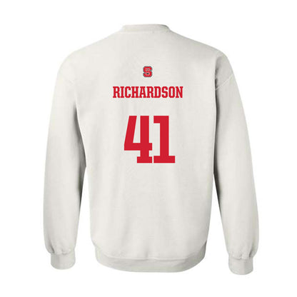 NC State - NCAA Football : AJ Richardson - Generic Shersey Crewneck Sweatshirt-1