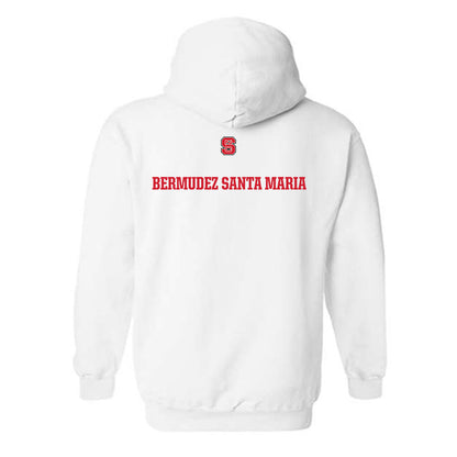 NC State - NCAA Men's Swimming & Diving : Simon Bermudez Santa Maria - Generic Shersey Hooded Sweatshirt