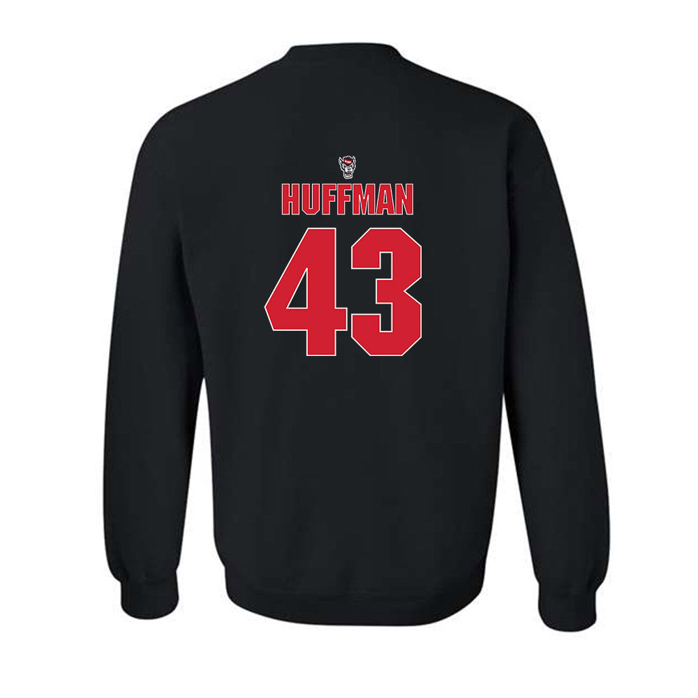 NC State - NCAA Football : Nathan Huffman - Sports Shersey Crewneck Sweatshirt-1