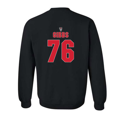 NC State - NCAA Football : Michael Gibbs - Sports Shersey Crewneck Sweatshirt-1