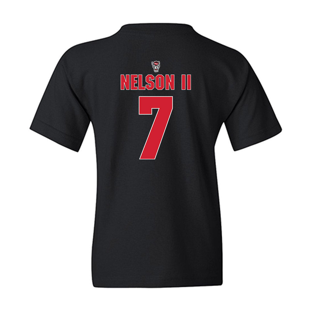 NC State - NCAA Football : Brian Nelson II - Sports Shersey Youth T-Shirt-1