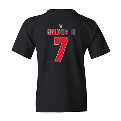 NC State - NCAA Football : Brian Nelson II - Sports Shersey Youth T-Shirt-1