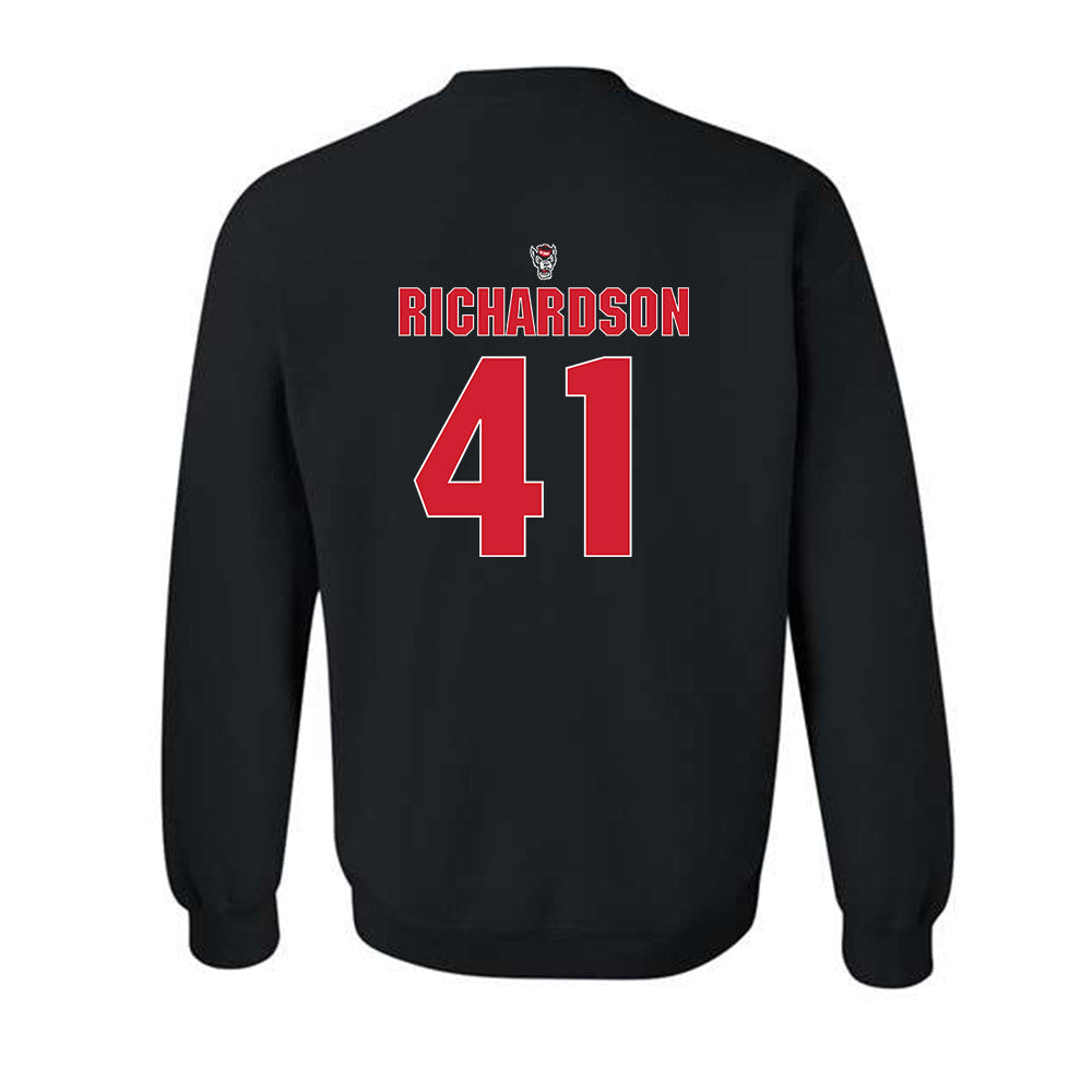 NC State - NCAA Football : AJ Richardson - Sports Shersey Crewneck Sweatshirt-1