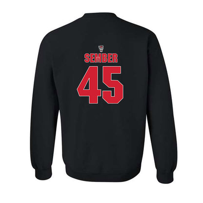 NC State - NCAA Football : Robert Sember - Sports Shersey Crewneck Sweatshirt-1