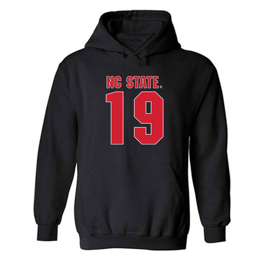 NC State - NCAA Football : KJ Martin Jr - Sports Shersey Hooded Sweatshirt