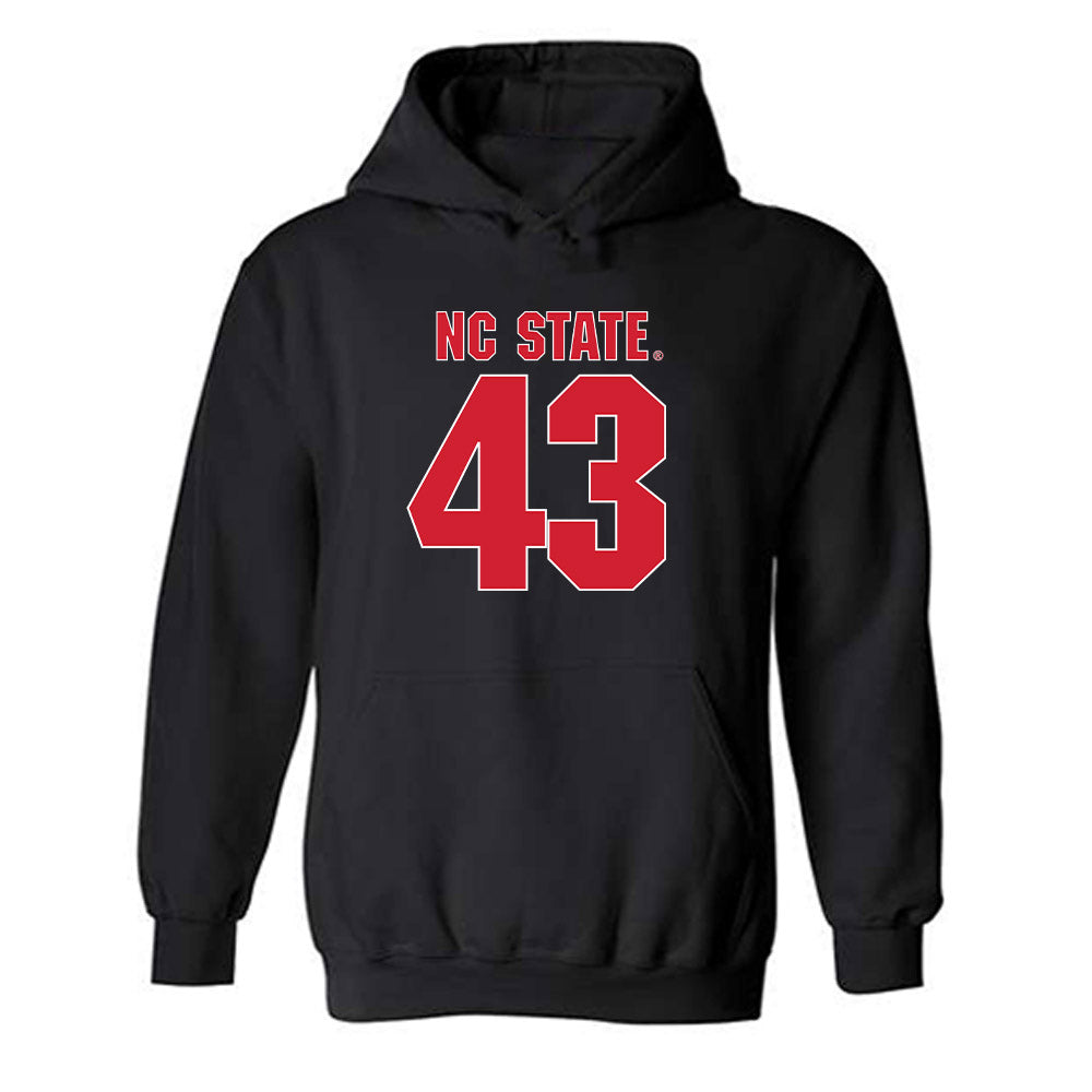NC State - NCAA Football : Nathan Huffman - Sports Shersey Hooded Sweatshirt-0