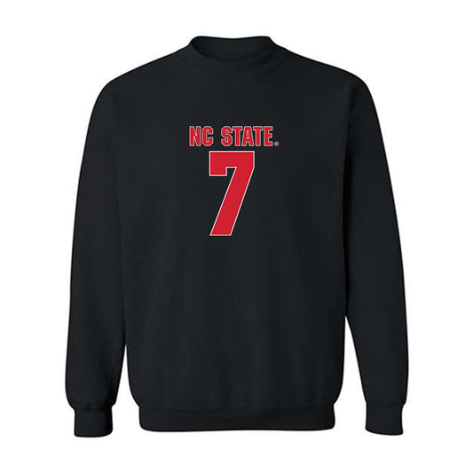 NC State - NCAA Football : Justin Joly - Sports Shersey Crewneck Sweatshirt-0
