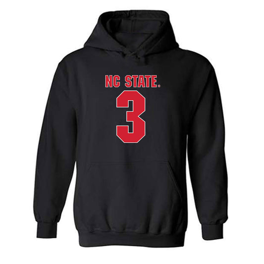 NC State - NCAA Football : Terrente Hinton - Sports Shersey Hooded Sweatshirt-0