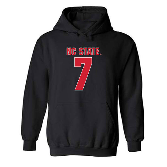 NC State - NCAA Football : Brian Nelson II - Sports Shersey Hooded Sweatshirt-0