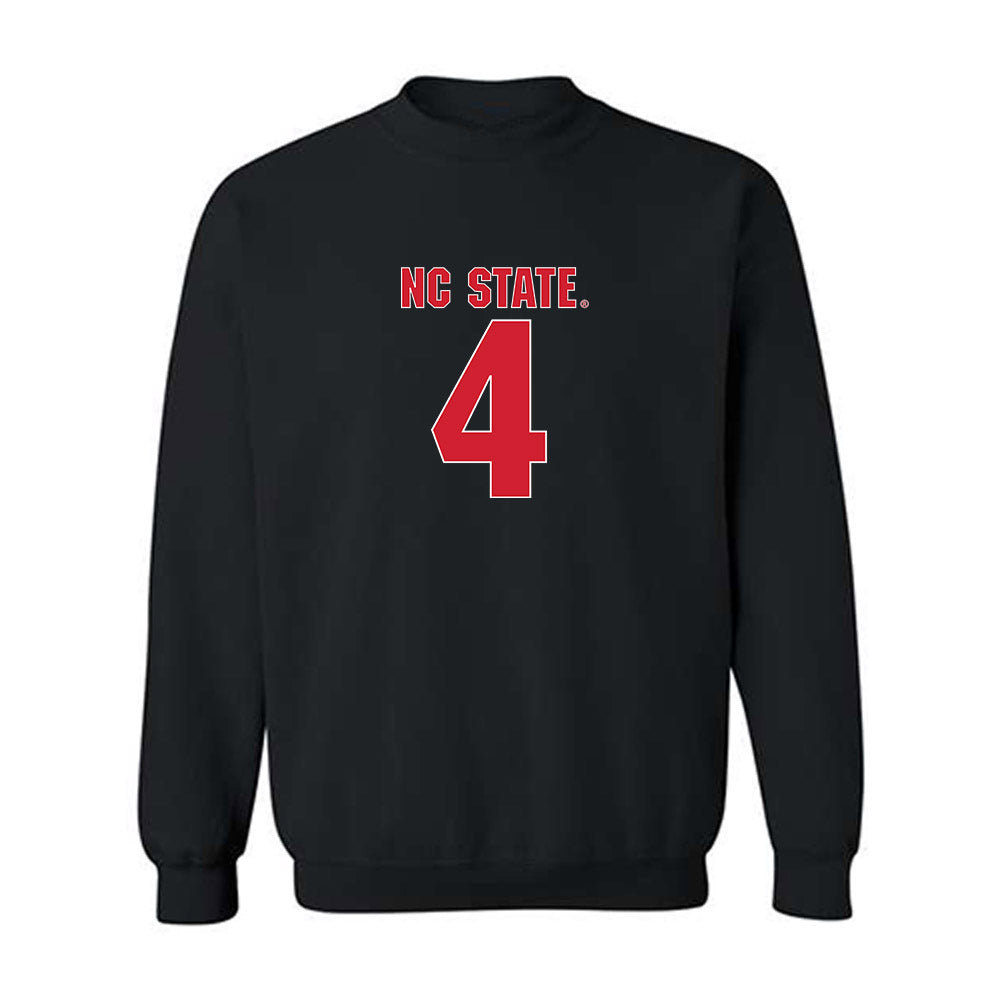 NC State - NCAA Football : Tra Thomas - Sports Shersey Crewneck Sweatshirt-0