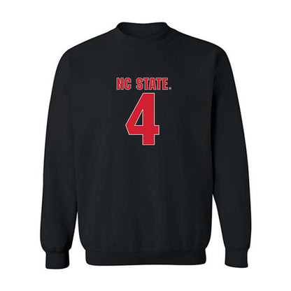 NC State - NCAA Football : Tra Thomas - Sports Shersey Crewneck Sweatshirt-0