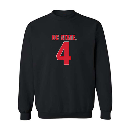 NC State - NCAA Football : Tra Thomas - Sports Shersey Crewneck Sweatshirt-0