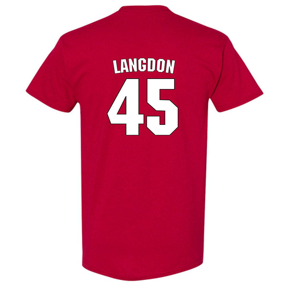 NC State - NCAA Men's Basketball : Colt Langdon - Classic Shersey T-Shirt-1