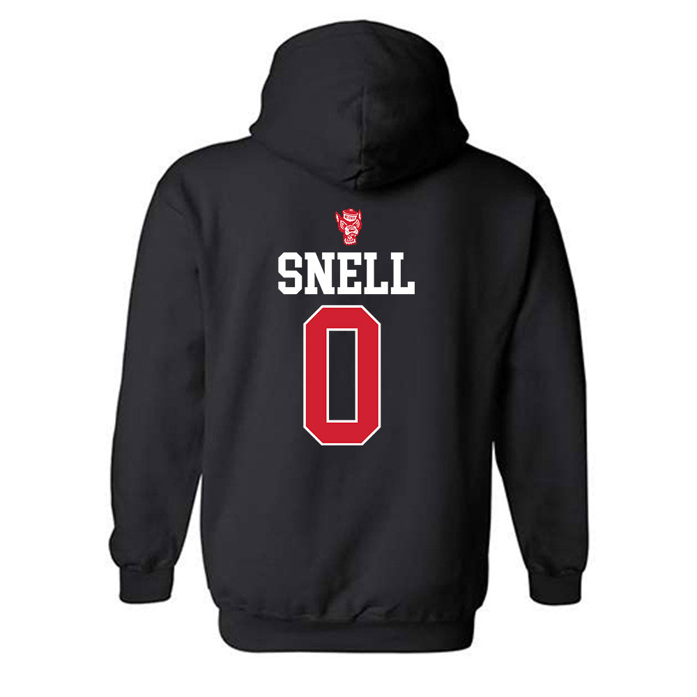 NC State - NCAA Men's Basketball : Jordan Snell - Classic Shersey Hooded Sweatshirt-1