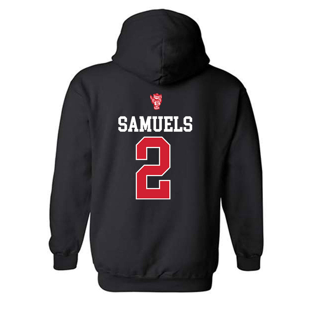 NC State - NCAA Women's Basketball : Qadence Samuels - Classic Shersey Hooded Sweatshirt-1