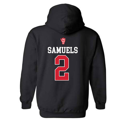 NC State - NCAA Women's Basketball : Qadence Samuels - Classic Shersey Hooded Sweatshirt-1