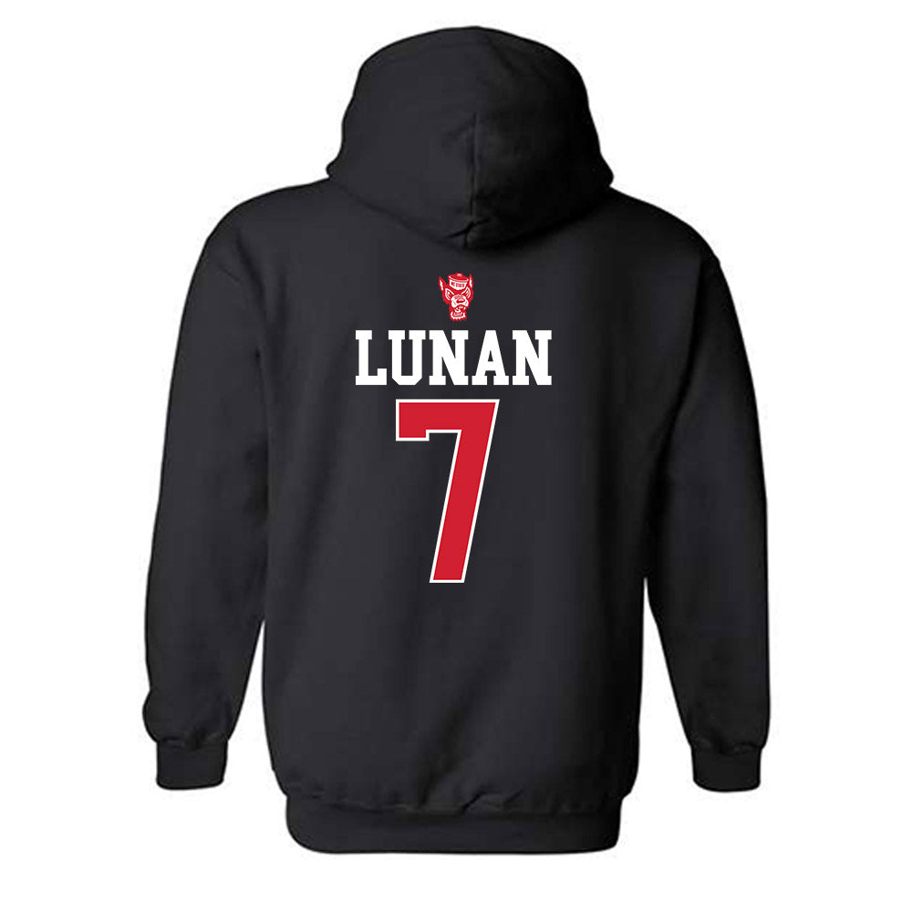 NC State - NCAA Women's Basketball : Kyshe Lunan - Classic Shersey Hooded Sweatshirt-1