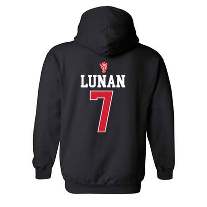 NC State - NCAA Women's Basketball : Kyshe Lunan - Classic Shersey Hooded Sweatshirt-1