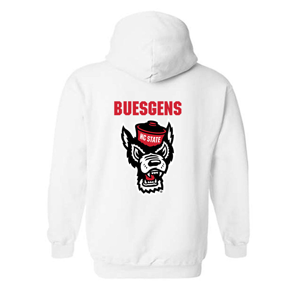 NC State - NCAA Wrestling : Koy Buesgens - Sports Shersey Hooded Sweatshirt