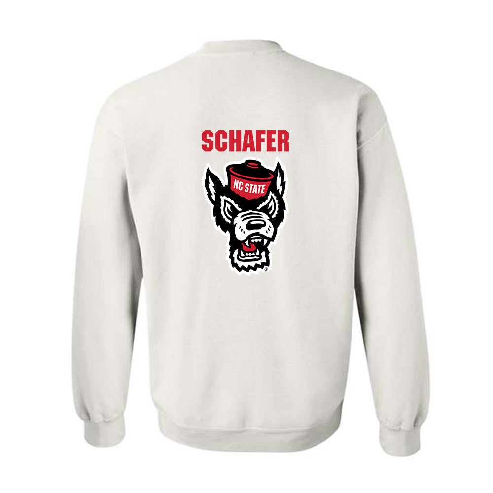 NC State - NCAA Wrestling : Latrell schafer - Sports Shersey Crewneck Sweatshirt-1