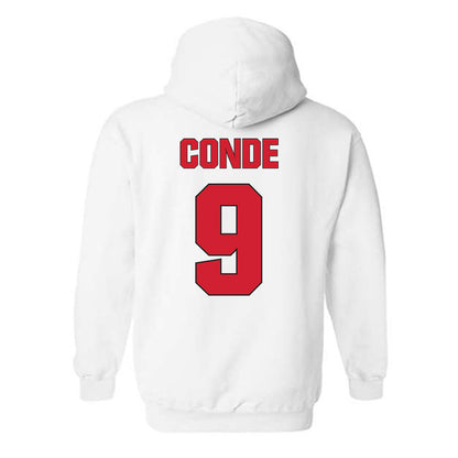 NC State - NCAA Men's Soccer : Ibrahim Conde - Classic Shersey Hooded Sweatshirt-1