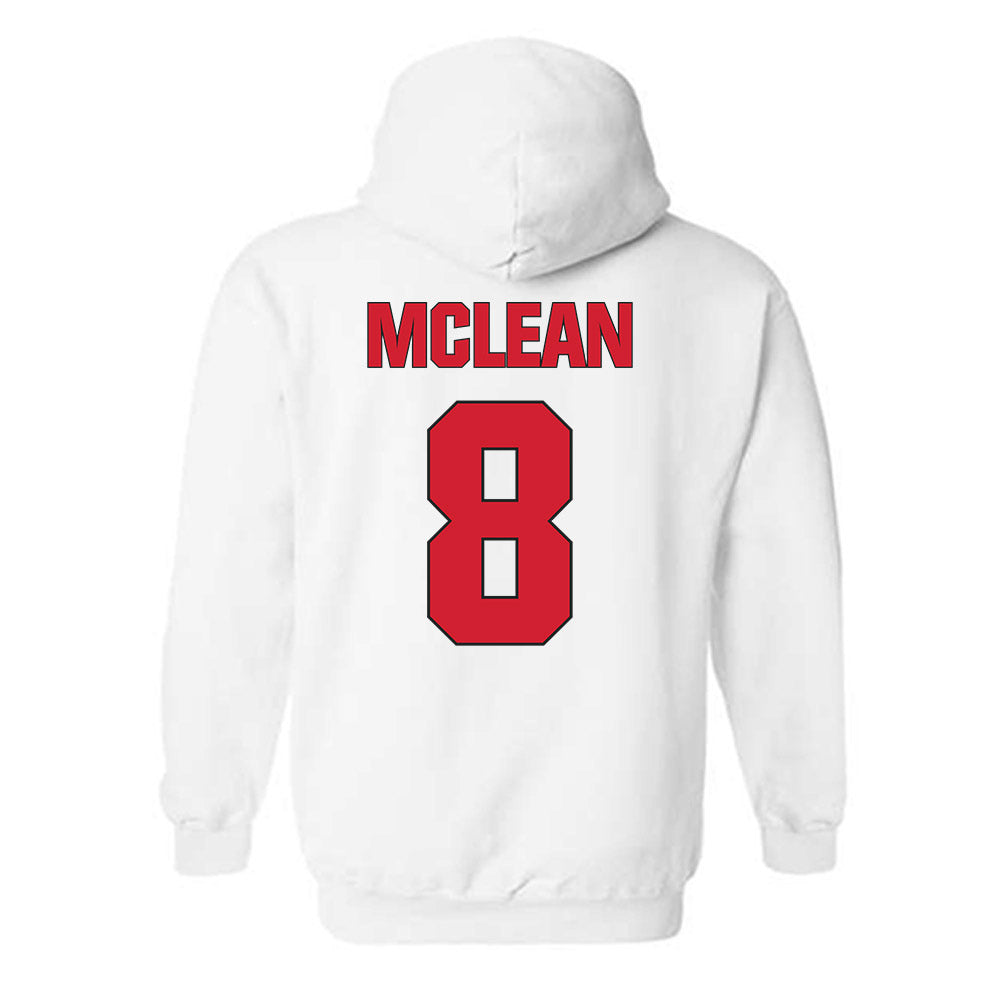NC State - NCAA Men's Soccer : Justin McLean - Classic Shersey Hooded Sweatshirt-1