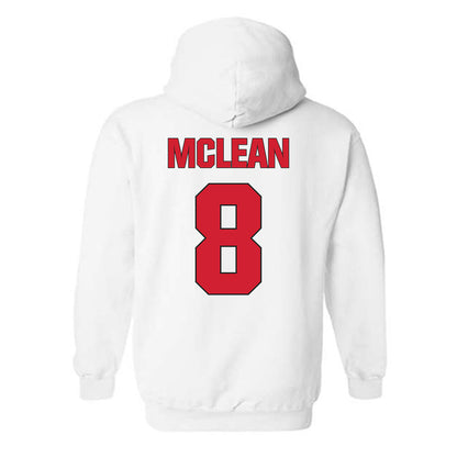 NC State - NCAA Men's Soccer : Justin McLean - Classic Shersey Hooded Sweatshirt-1