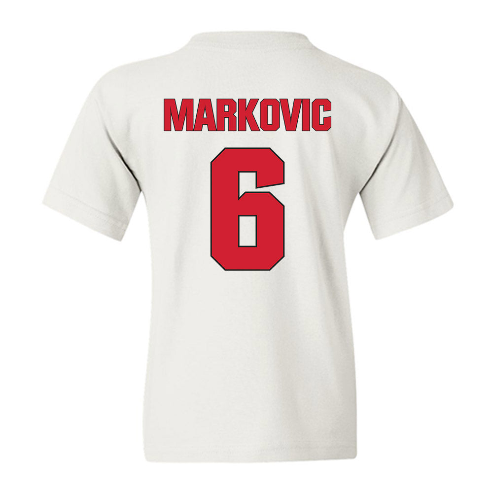 NC State - NCAA Men's Soccer : Nikola Markovic - Classic Shersey Youth T-Shirt-1