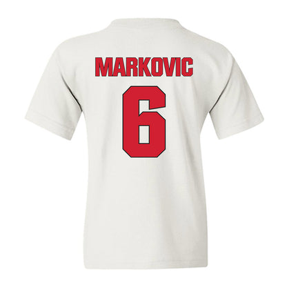 NC State - NCAA Men's Soccer : Nikola Markovic - Classic Shersey Youth T-Shirt-1