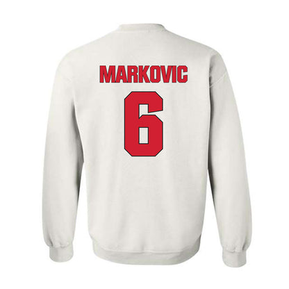 NC State - NCAA Men's Soccer : Nikola Markovic - Classic Shersey Crewneck Sweatshirt-1