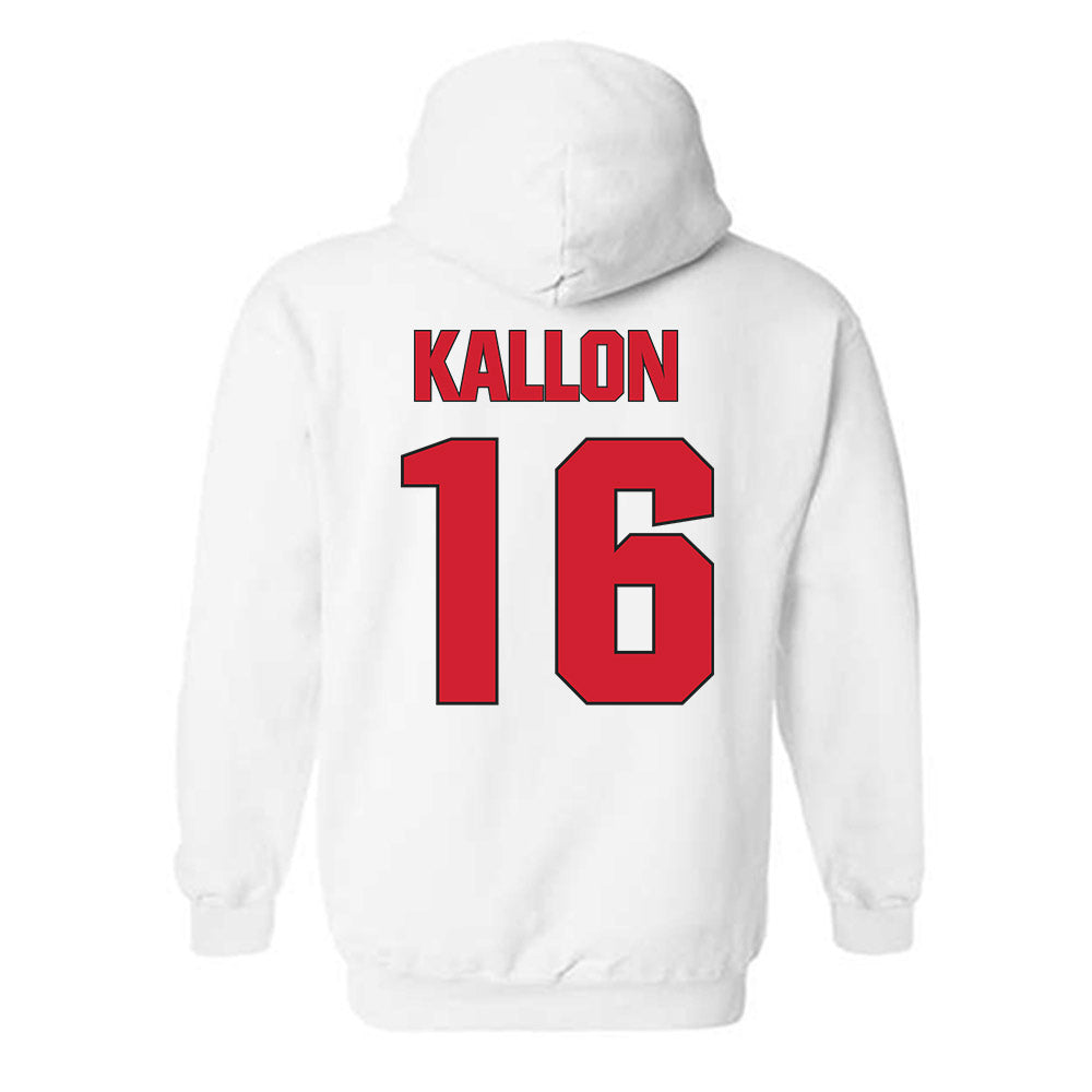 NC State - NCAA Men's Soccer : Mohamed Kallon - Classic Shersey Hooded Sweatshirt-1