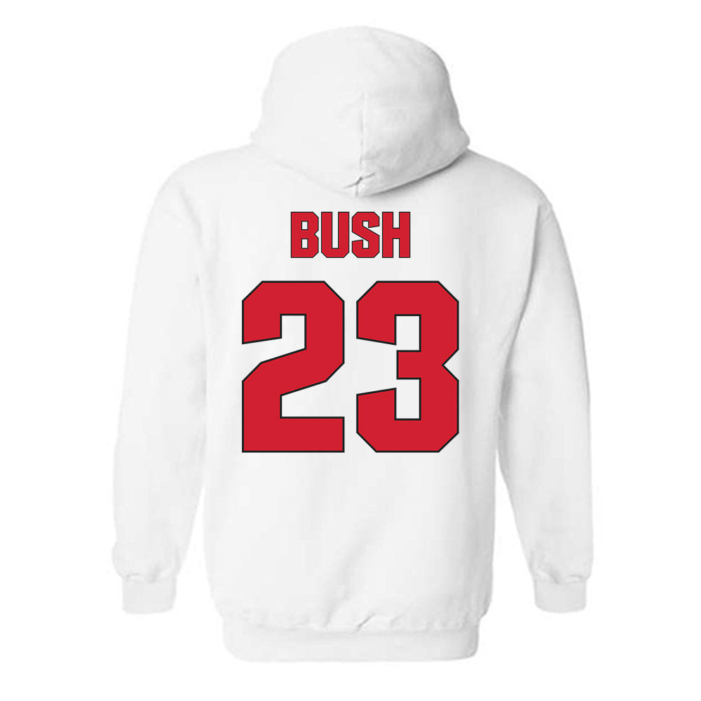 NC State - NCAA Men's Soccer : Austin Bush - Classic Shersey Hooded Sweatshirt-1