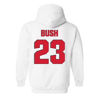 NC State - NCAA Men's Soccer : Austin Bush - Classic Shersey Hooded Sweatshirt-1