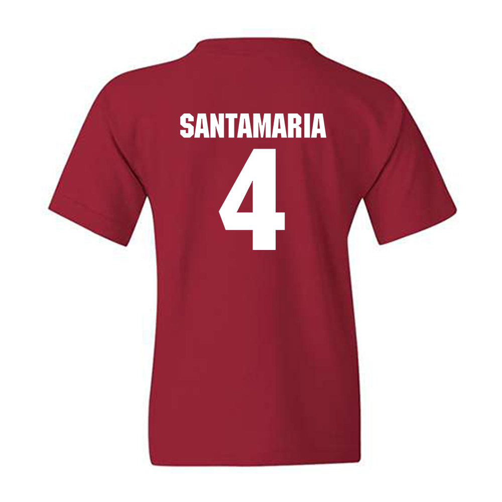 NC State - NCAA Men's Soccer : Carlos Santamaria - Classic Shersey Youth T-Shirt-1