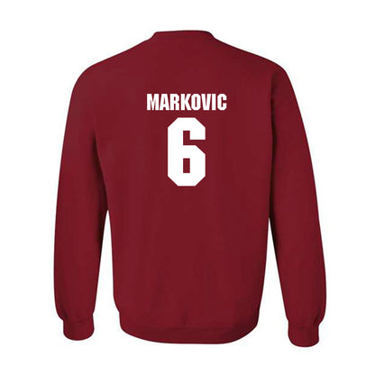 NC State - NCAA Men's Soccer : Nikola Markovic - Classic Shersey Crewneck Sweatshirt-1